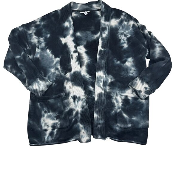 JoyLab French Terry Tie Dye Soft Cozy Open Front Cardigan Women's Size XS - Picture 2 of 8